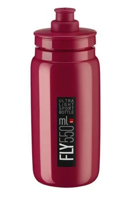 Bidon De Vélo ELITE Fly 550 Ml Bordeaux – Image 2