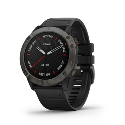 MONTRE GARMIN FENIX 6X SAPPHIRE CARBON GREY DLC