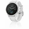 Montre GPS De Sport Garmin Fenix 6S Silver, Bracelet Blanc