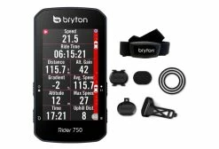 Compteur GPS Bryton Rider 750 T Ceinture Cardiaque Capteurs Inclus