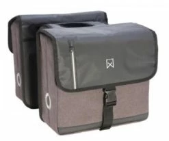 Double Sacoche Vélo étanche Willex VAE 40 Litres Grise