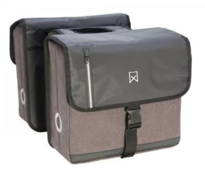 Double Sacoche Vélo étanche Willex VAE 40 Litres Grise