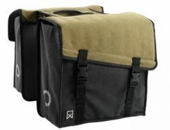 Double Sacoche Willex VAE Toile 38 Litres Vert Kaki