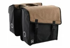 Double Sacoche Willex VAE Toile 38 Litres Marron